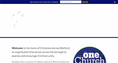 Desktop Screenshot of christiansacrosswatford.org