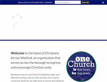 Tablet Screenshot of christiansacrosswatford.org